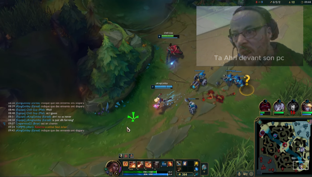 VidBlast en action : une fenêtre vidéo flottante par-dessus League of Legends